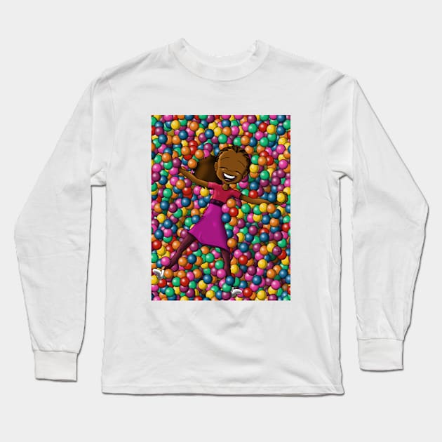 African American Girl Long Sleeve T-Shirt by treasured-gift